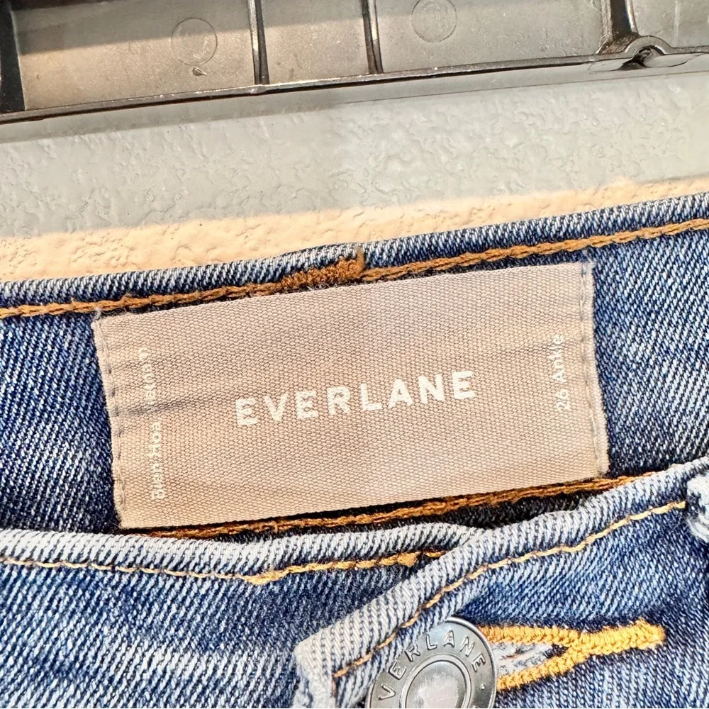 Everlane High Rise Ankle Skinny Jeans Women’s Stretch Blue Denim 26 - Picture 3 of 9